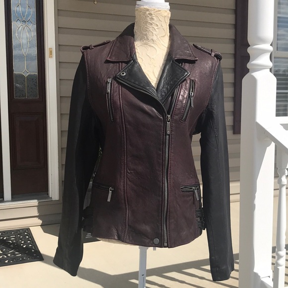 Michael Kors Jackets & Blazers - Michael Kors leather motto jacket